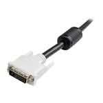 StarTech.com Câble DVI-D Single Link de 2 m - Cordon vidéo DVI vers DVI pour écran numérique - M/M - 1920x1200 - Noir