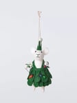 John Lewis Christmas Lights Mouse Felt Tree Decoration