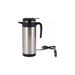 Bouilloire Électrique Voiture 24V Env.1200ml Tasse Chauffante avec l'Allume-Cigare Bouteille à Café Mugs Camion Distributeur d'Eau Chaude Voyage