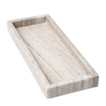 Åhléns Home Bricka i marmor AMY 30x11 cm Beige