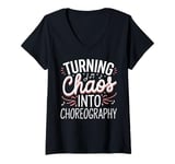 Womens Choreographer Musical Teacher Theatre Choreography V-Neck T-Shirt