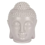 Oil Burner and Wax Warmer Buddha Head Large Grey Ceramic Free Wax Melt 55g Min