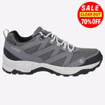 Hi-Tec Saunter Mens WATERPROOF Hiking Outdoor Adventure Walking Shoes Grey