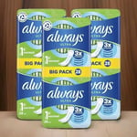 3 x Always Ultra Day Sanitary Towels Normal Size 1 Big Packs 28 Scented No Wings