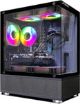 PC de jeu STGsivir, Intel Core i7 3,4G jusqu'à 3,9G, Radeon RX 580 16G GDDR5, 32G, SSD 1To, WiFi 600M, BT 5.0, Fan RVB x 2, W10H64