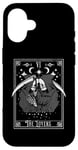 iPhone 16 Vintage Tarot Card The Lovers Grim Reaper Occult Unholy Case