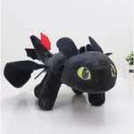 Toothless Dragon Mjuk Plyschdjur Plyschleksaker Docka Fylld Present Barn Docka[HK] 45CM