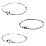 Pandora Orm-Stickat Armband Med Cylinderlås Och Sterling Silver, 50% Rabatt A1 18cm