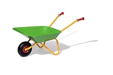 Rolly Toys Brouette pour enfants (couleur jaune/vert, brouette de jardin, brouette en métal, jouet pour enfants à partir de 2,5 ans, supportant jusqu'à 25 kg, outils de jardin pour enfants) 271900