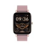 Montre Connectée Femmes Homme Smartwatch Montre Sport Podometre Cardiofrequencemètre Moniteur de Sommeil Tensiomètre Détection Spo2 Montre Intelligente Etanche pour iOS Android Telephone,Rose