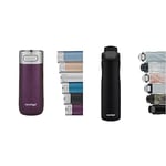Contigo Luxe Autoseal Travel Mug, Stainless Steel Thermal Mug, Vacuum Flask, Leakproof Tumbler & Drinking Bottle Autoseal Chill Matte Black, Stainless Steel Water Bottle with Autoseal Technology