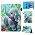 (Q030)Universaalikotelo iPad 10.2 2019 -kuorelle Huawei T3 T5 M5:lle 9,6 9,7 10 10,1 10,5 tuuman tabletti Cute Cat Print -telineen tietokoneen kuoret ja kuoret