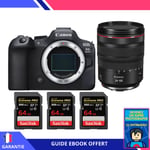 Canon EOS R6 Mark II + RF 24-105mm f/4 L IS USM + 3 SanDisk 64GB Extreme PRO UHS-II SDXC 300 MB/s + Ebook ""Devenez Un Super Photographe"" - Appareil Photo Canon