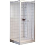 Contura Shower Next kar till duschkabin, 90x90 cm, vit