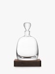 LSA International Whisky Decanter & Walnut Wood Base, 1.3L, Clear