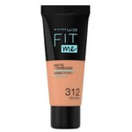 Soins visage Maybelline New York  FIT ME MATTE+PORELESS foundation 312-golden