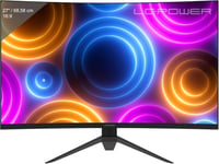 Moniteur de Jeu incurvé 27 Pouces, résolution QHD de 2560 x 1440, 180 Hz, 1500R, 4000:1, 16:9, Dalle VA, AMD FreeSync, 1 ms MPRT, 125,1% sRGB, 93,8% DCI-P3, DP/HDMI, Noir