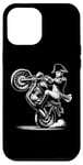 iPhone 12 Pro Max Napoleon Bonaparte Pulling a Wheelie on a Motorcycle Funny Case