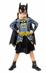 amscan - Costume Batgirl, robe avec cape, masque 3D, matériaux 100% recyclés, Super Heroes, soirée à thème, carnaval