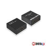 Switch HDMI 4K 2 Entrée vers 1 Sorties Commutateur HDMI hub Supporte PC PS5 DVD