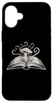 Coque pour iPhone 16 Plus Cottagecore Lecteur de livre en forme de champignon