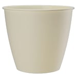 VERDENIA Azalia Pot de Fleurs léger pour Balcon - Pot décoratif pour Plantes d'intérieur et d'extérieur - en Plastique - Plusieurs Couleurs - 17 x 15,7 cm - Crème