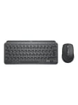 Logitech MX Keys Mini Combo for Business - Tastatur & Mus sæt - Tysk - Sort