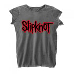 Slipknot Womens/Ladies Burnout Logo T-Shirt - XL