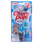 Collation pour Chat Inaba Churu Pops Tuna Recipe Thon Poisson 4 x 15 g