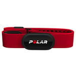 Polar H10 Heart Rate Monitor – ANT Plus , Bluetooth - Waterproof HR Sensor with Chest Strap - Built-in memory, Software updates (H10, M-XXL,Red)