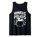 Honkus Ponkus Funny Duck Witch Halloween Magic Tank Top