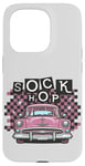 Coque pour iPhone 15 Pro Chaussette de voiture vintage Hop