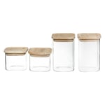 Set de 4 Boites Secret de Gourmet Cuisine Empilable verre