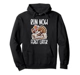 Run Now Feast Later Turkey Trot Running Thanksgiving Pullover Hoodie