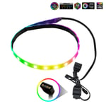 Magnetisk RGB LED-bakgrundsbelysning Strip Light Med 4Pin/ARGB Digital PC för Case Lights