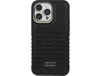 Audi Audi Synthetic Leather Magsafe Iphone 14 Pro 6.1" Czarny/Black Hardcase Au-Tpupcmip14p-Gt/D3-Bk