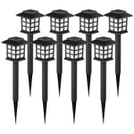 GIGALUMI Solar Lights Outdoor Garden, 8 Pack Garden Lights Solar Powered Waterproof, Solar Lights Outdoor, Landscape, Path, Yard, Patio, Driveway,Pathway,Warm White,Auto ON/Off