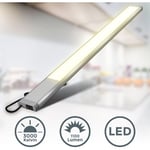 B.k.licht - i Barre led 10 w i 1100 lumens i Longueur : 57,5 cm i 3000K couleur de lumière blanc chaud i IP20 i Lampe d'armoire i Lampe de cuisine i