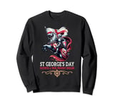 England Knight & Horse St George's Day George Dragon Outfit Sweatshirt