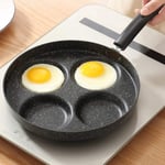 Aluminum 4-Cup Egg Frying Pan, Frying Non-Stick Egg Pancake Steak Pan Cooking Pans Breakfast Maker for Gas Stove & Induction Cooker