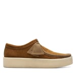 Clarks Originals Mens Wallabee Cup Shoes in Tan Textile - Size UK 7.5