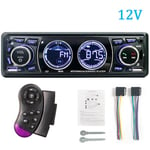 Auto 1din Radio Audio Bluetooth Stereo MP3-soitin FM-vastaanotin 60Wx4 Tuki Puhelimen lataus AUX/USB/TF-kortti kojelaudassa