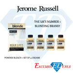 Jerome Russell Bblonde High Lift Powder Bleach & 4 x Cream Peroxide 40VOL 12%