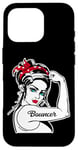 iPhone 16 Pro Female Bouncer Rosie The Riveter Pin Up Girl Bouncer Case