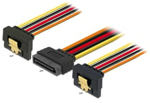 SATA splitter kabel - 15-Pin hun til 2 x 15-Pin han - 30 cm