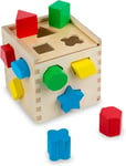 Melissa & Doug Wooden Shape Sorting Cube | Wooden Toys |Developmental Toy | Shap