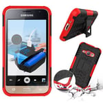 Samsung Galaxy J1 2016      Heavy Duty Case    Red