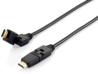 Equip 119362, 2 M, Hdmi Type A (Standard), Hdmi Type A (Standard), 3D, Audio Return Channel (Arc), Sort