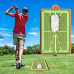 Golfträningmatta för svingdetektering, Premium Golf Impact Mat, Svingfeedback Golfövningsmattor