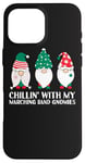 iPhone 16 Pro Max Chilling With My Marching Band Gnomies Funny Gnome Xmas PJs Case